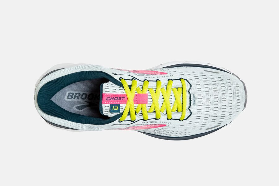 Brooks Israel Ghost 13 Road Running Shoes Womens - Grey/Pink - NEM-542310